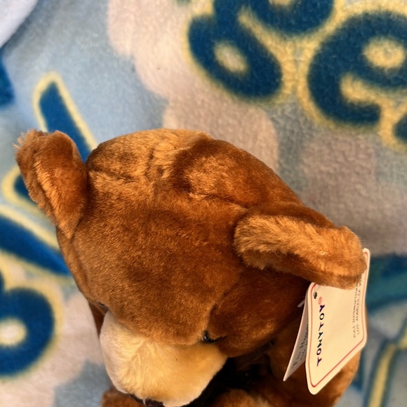 Plush bear on stick horse - Picture 2 of 4